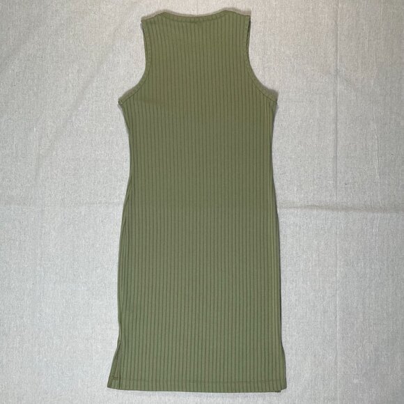 Nine West | Sage Rib Crewneck Sleeveless Midi Dress | Medium - Picture 2 of 8